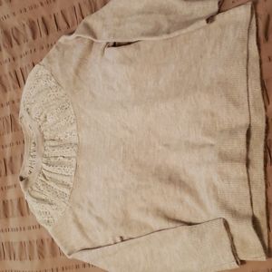 Express Lace Neck Sweater